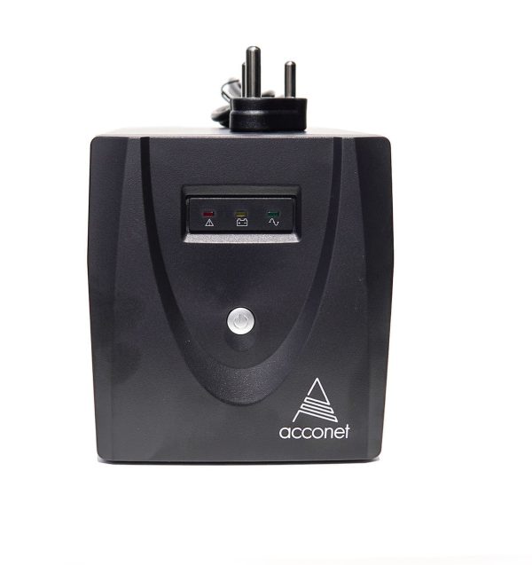 Acconet - 1200VA/600W offline UPS, AVR function with built-in 2 x 12V 7Ah batteries