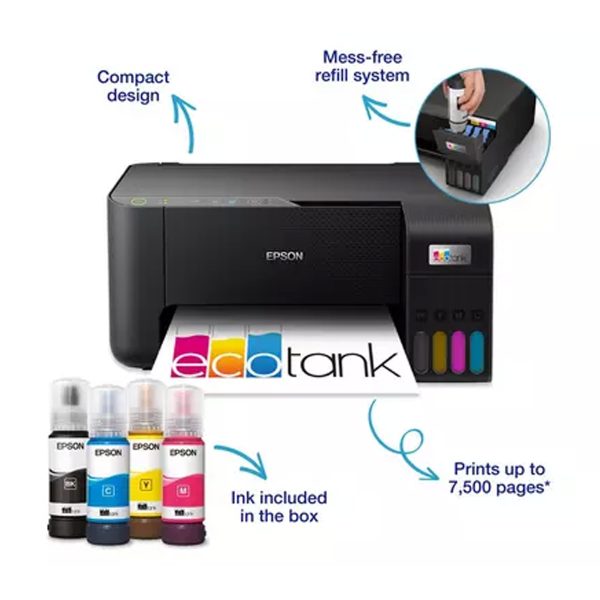 Epson EcoTank L3252 A4 Wi-Fi Multifunction Inktank Printer - Image 3