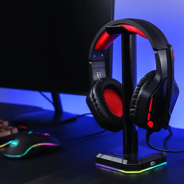 REDRAGON Over-Ear THEMIS Aux Gaming Headset - Black - Image 5