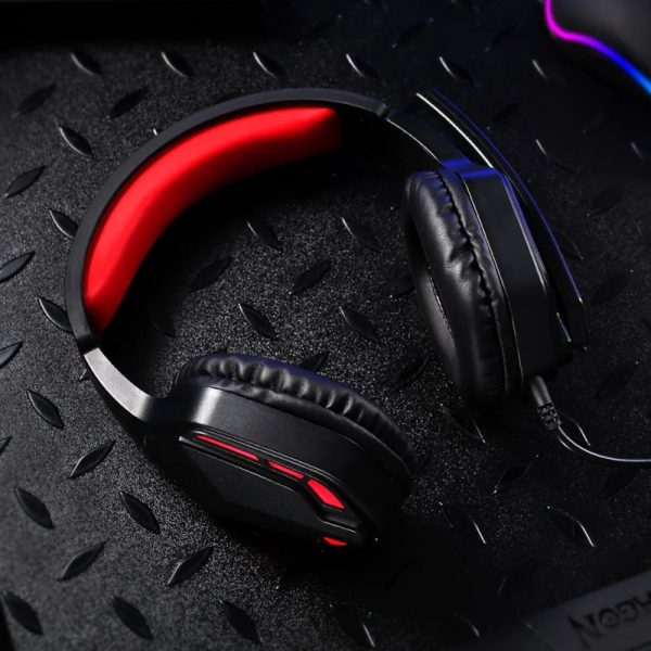 REDRAGON Over-Ear THEMIS Aux Gaming Headset - Black - Image 7