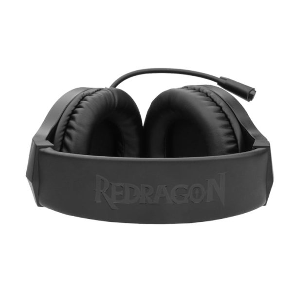 REDRAGON Over-Ear HYLAS Aux (Mic and Headset)|USB (Power Only)RGB Gaming Headset - Black - Image 5