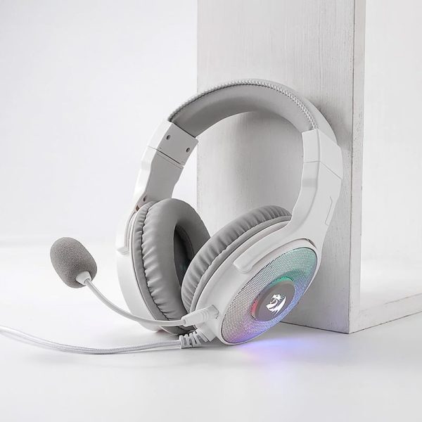 REDRAGON Over-Ear PANDORA USB (Power Only)|Aux (Mic and Headset) RGB Gaming Headset - White - Image 6