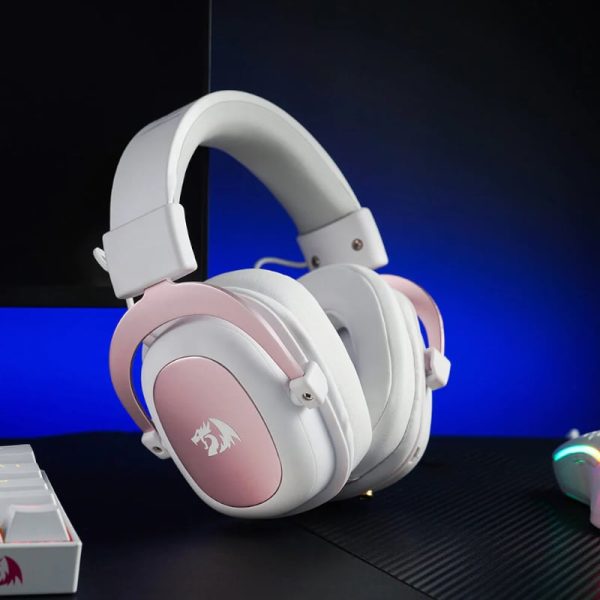 REDRAGON Over-Ear ZEUS 2 USB Gaming Headset - White - Image 7