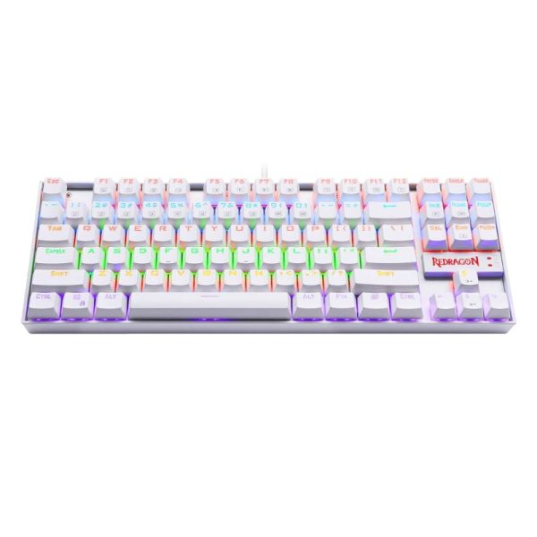 REDRAGON KUMARA Mechanical 87 Key|RGB Backlit Gaming Keyboard - White - Image 3