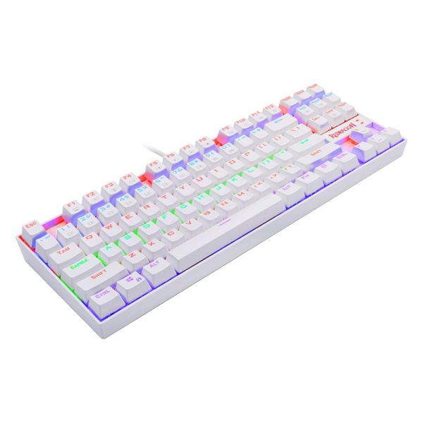 REDRAGON KUMARA Mechanical 87 Key|RGB Backlit Gaming Keyboard - White - Image 4