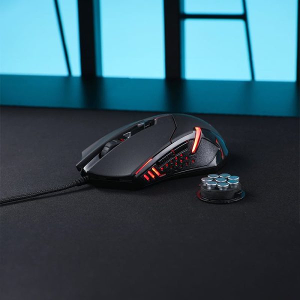 REDRAGON CENTROPHORUS 7200DPI RGB Gaming Mouse - Black - Image 3