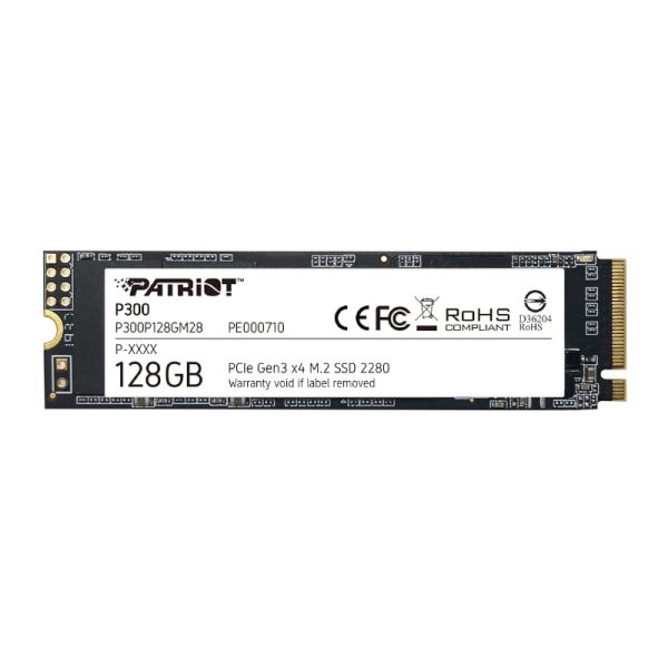 128GB Patriot P300 M.2 PCIe NVMe SSD