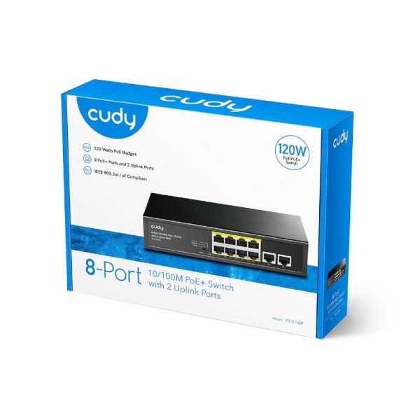 Cudy 10-Port Unmanaged PoE+ Switch - Image 4