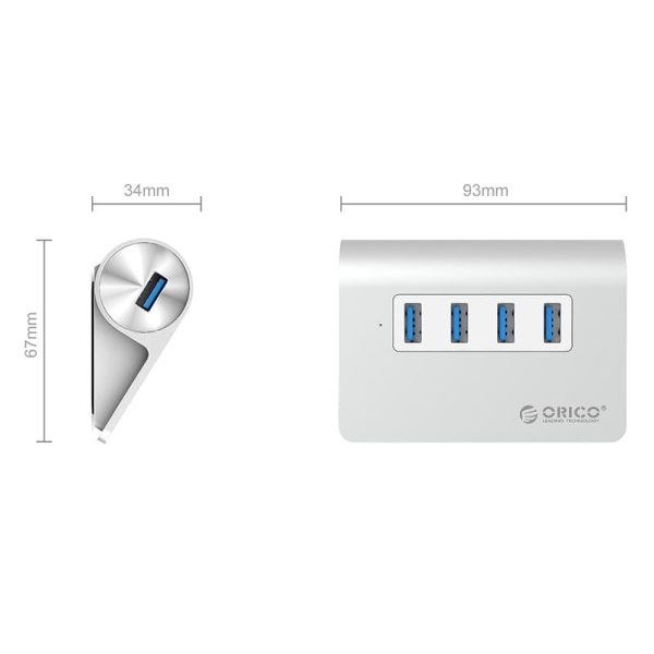 ORICO 4 Port USB3.0 Angled Hub - Image 3