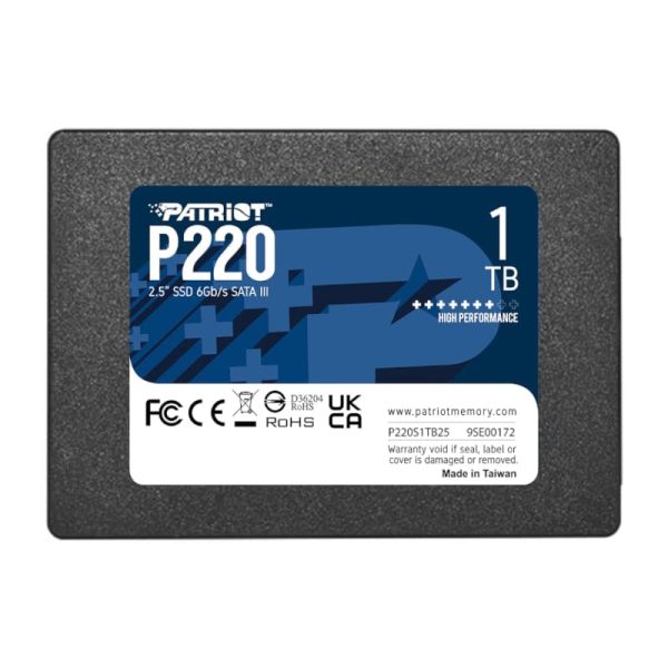 1TB Patriot P220 2.5" SSD