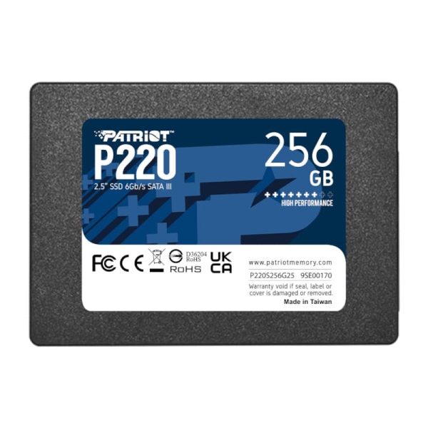 256GB Patriot P220 2.5" SSD