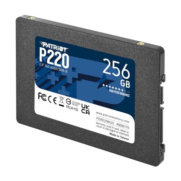 256GB Patriot P220 2.5" SSD - Image 2