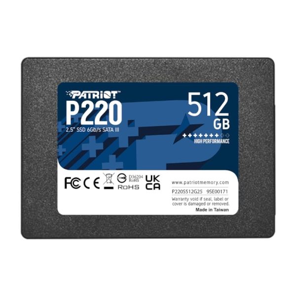 512GB Patriot P220 2.5" SSD