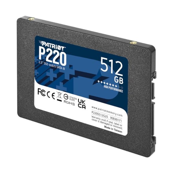 512GB Patriot P220 2.5" SSD - Image 2