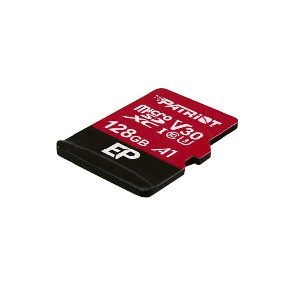 128GB Patriot EP V30 A1 Micro SDXC Card + Adapter - Image 2