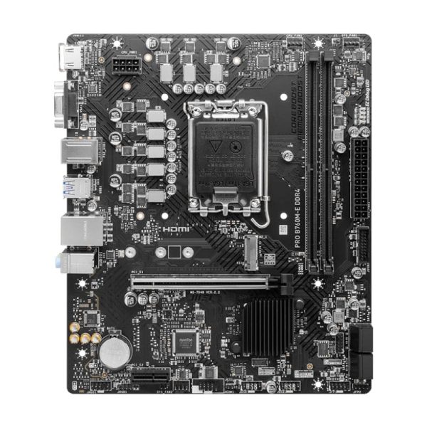 MSI PRO B760M-E DDR4 Intel LGA1700 mATX Motherboard - Image 2