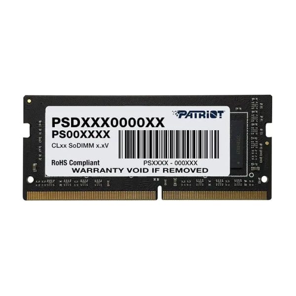 8GB Patriot Signature Line DDR4 3200MHz Single Rank SODIMM Notebook Memory