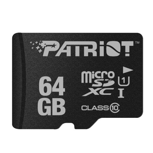 64GB Patriot LX CL10 Micro SDHC Card