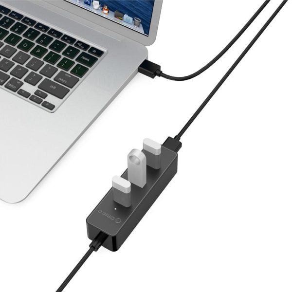 ORICO 4 Port USB3.0 Hub - Black - Image 3